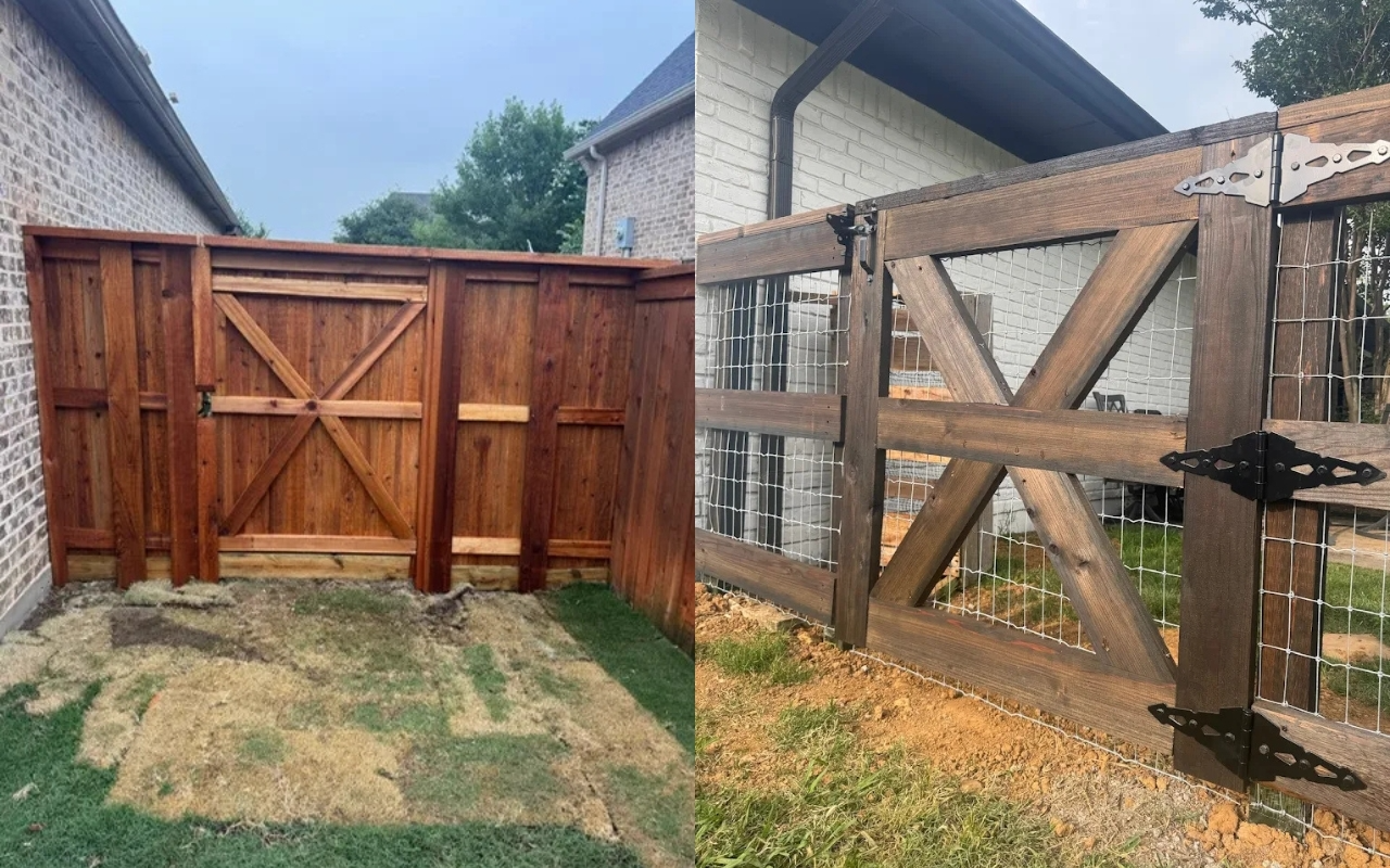 Wood Fence Gate