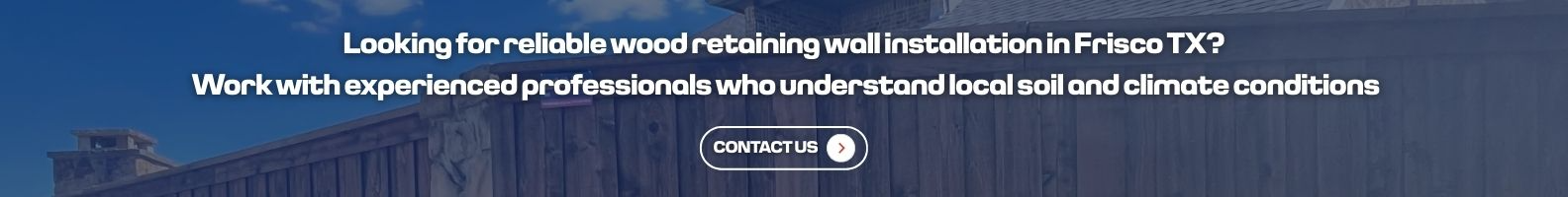 Wood Retaining Wall Frisco Quote