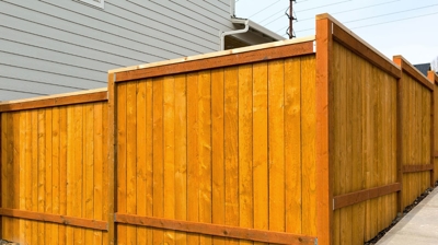 backyard wood fence construction