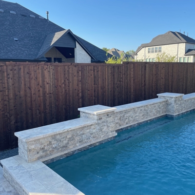 Pre-Stained Cedar Privacy Fencing