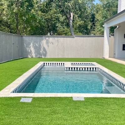Dallas - Cedar 7' Board on Board Privacy Fence with Top Cap and Top Trim