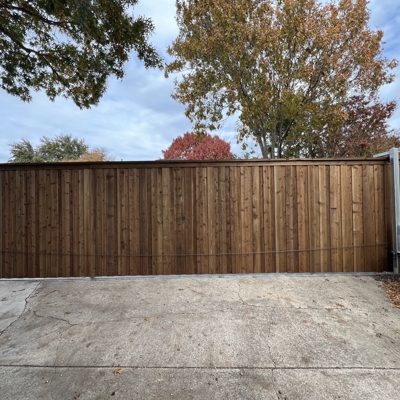 Prestonwood, Dallas, TX - 32ft Wide Automated Sliding Driveway Gate
