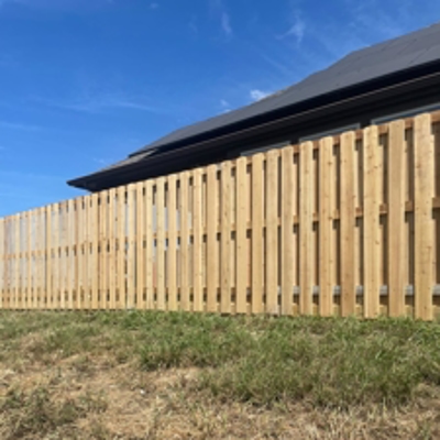 Natural Cedar Shadowbox Fencing