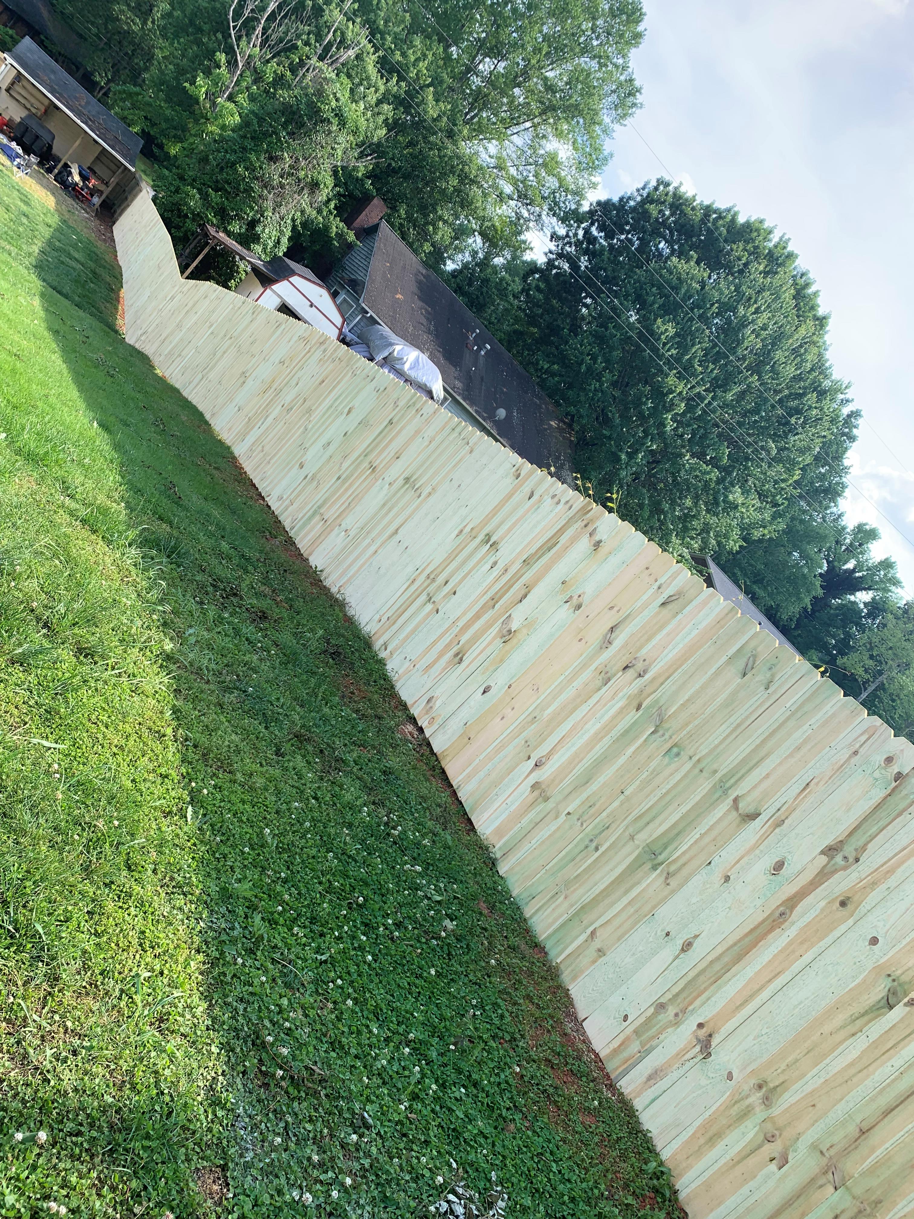 Pressure Treated Privacy Fence Gastonia