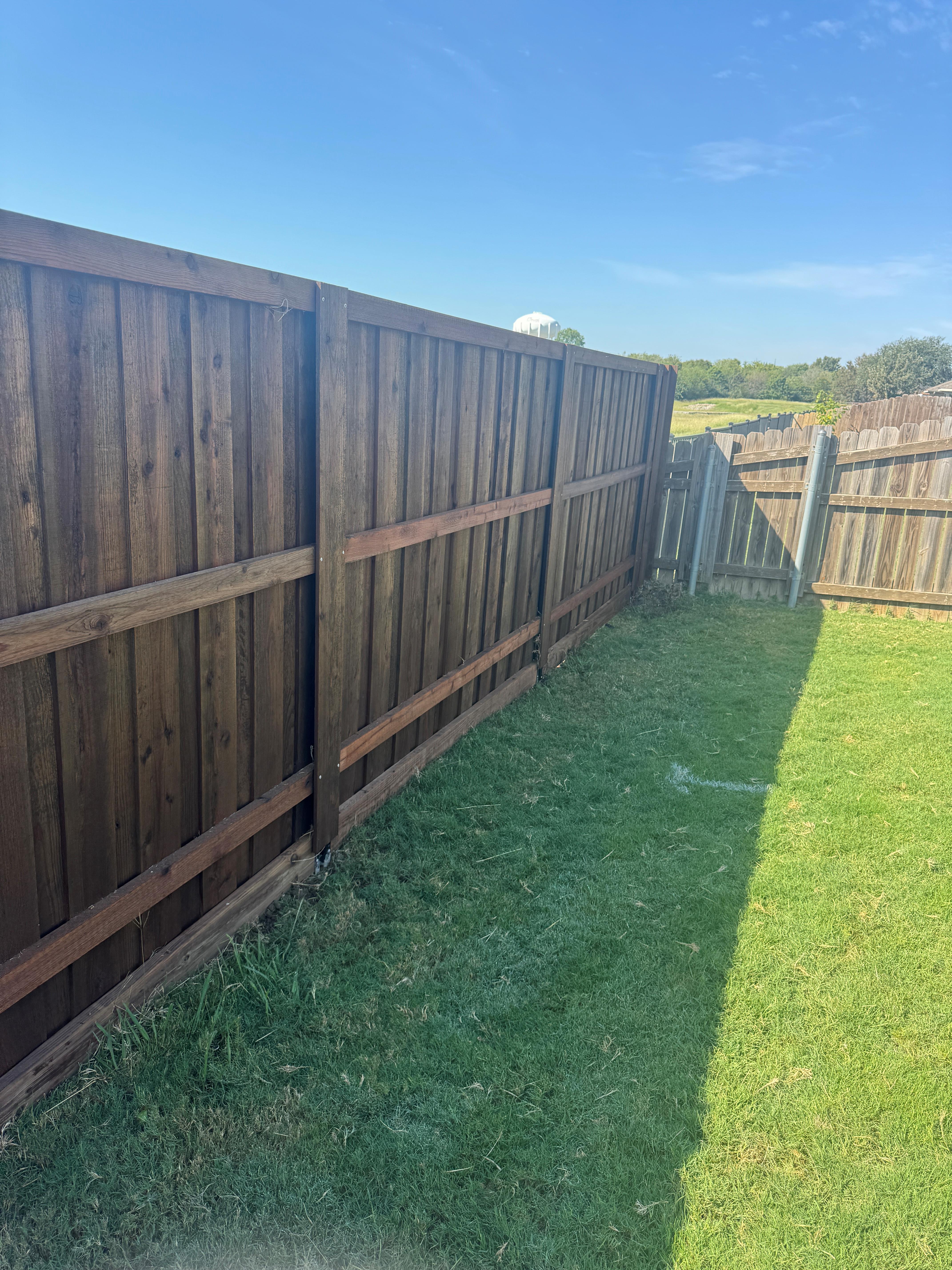 6' cedar board on board with hidden posts