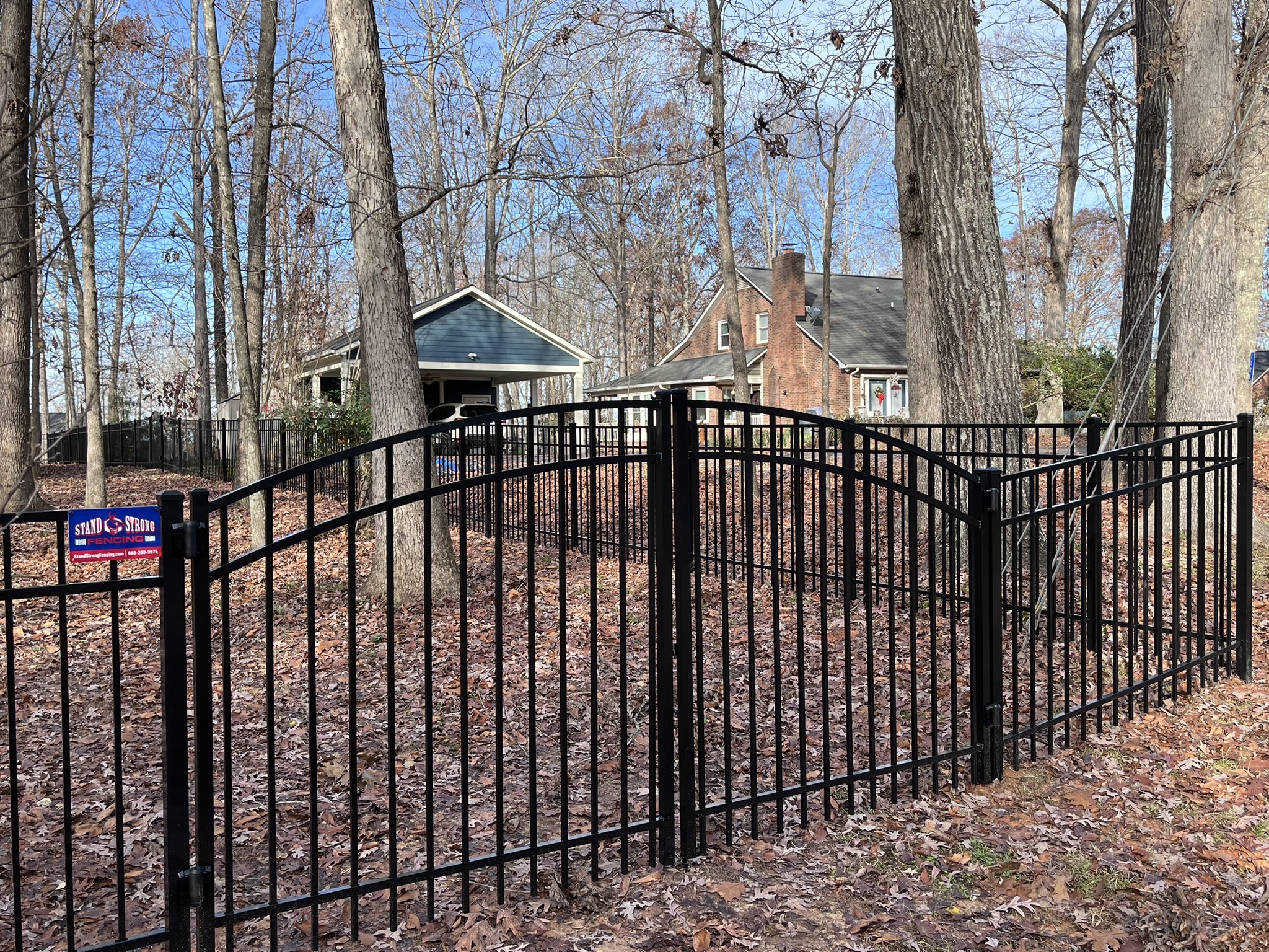 Aluminum - 10' Double Drive Rainbow Arch Three Rail Flat Top