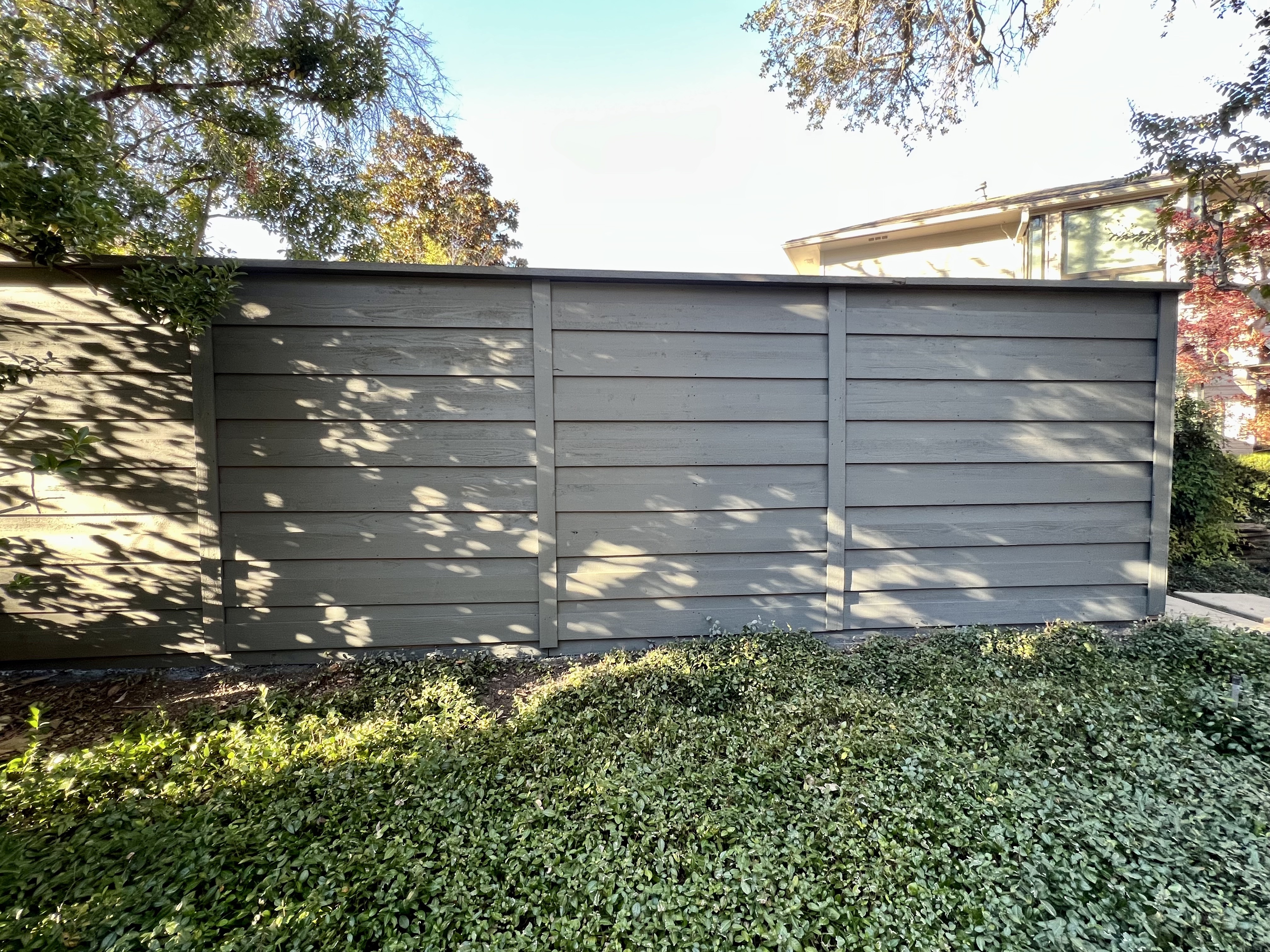 7' Horizontal Board-on-Board Cedar - Solid Stain - North Dallas, Dallas, TX