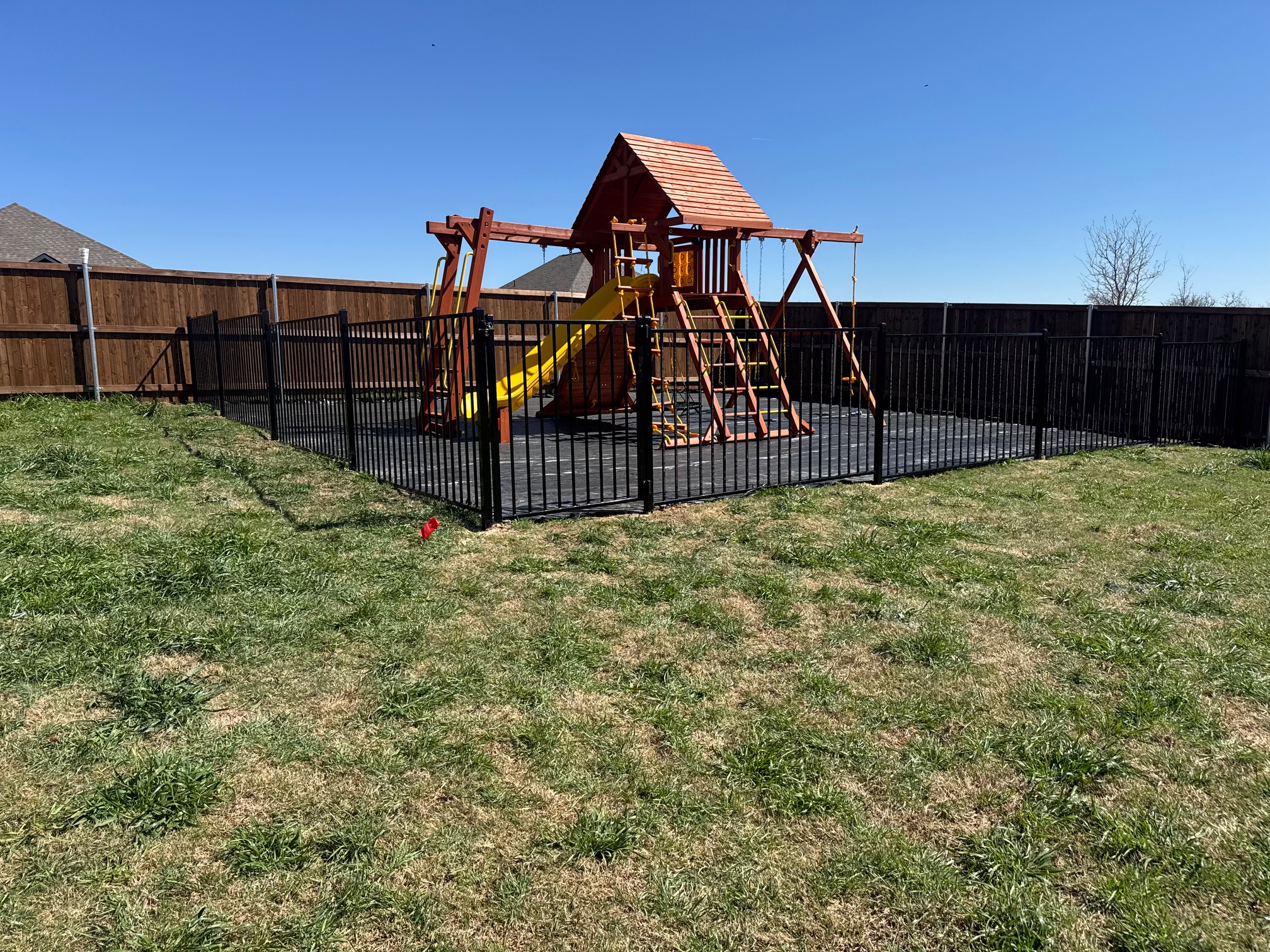 Ornamental Steel play yard fence