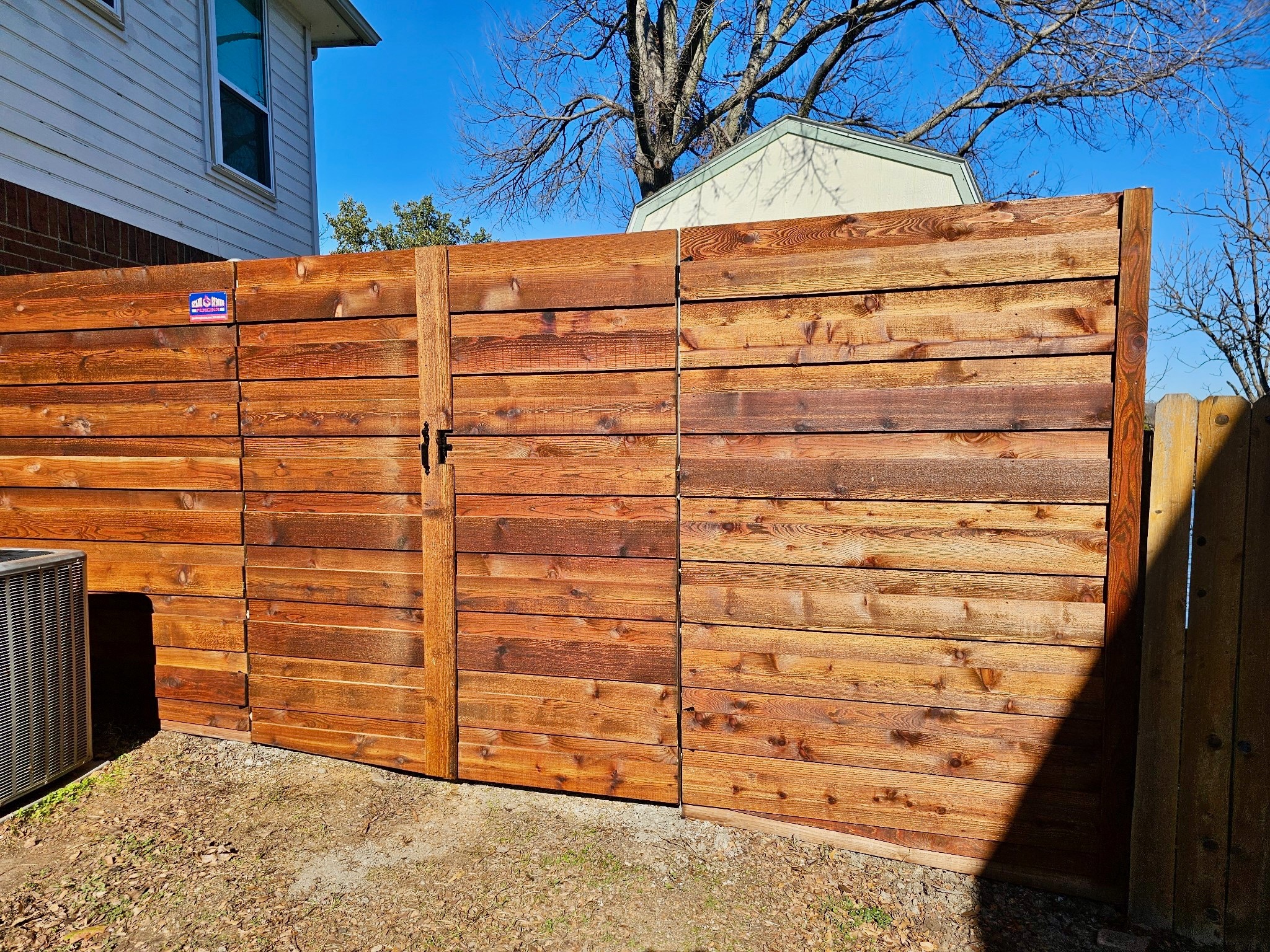 6' Western Red Cedar Board on Board - Double Gate