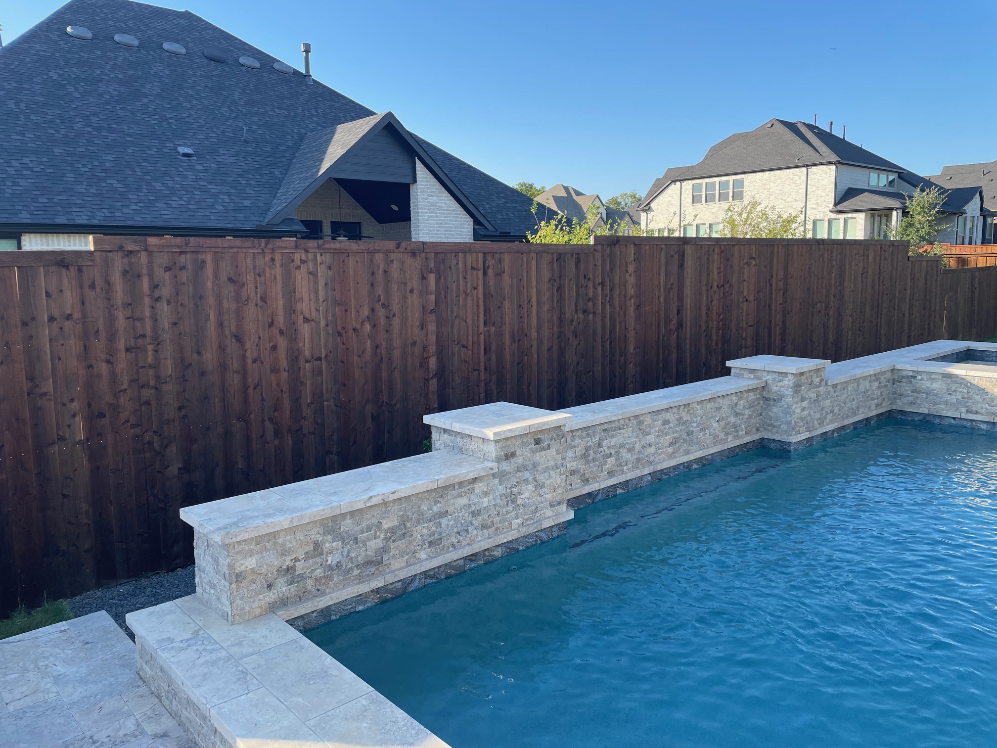 Pre-Stained Cedar Privacy Fencing