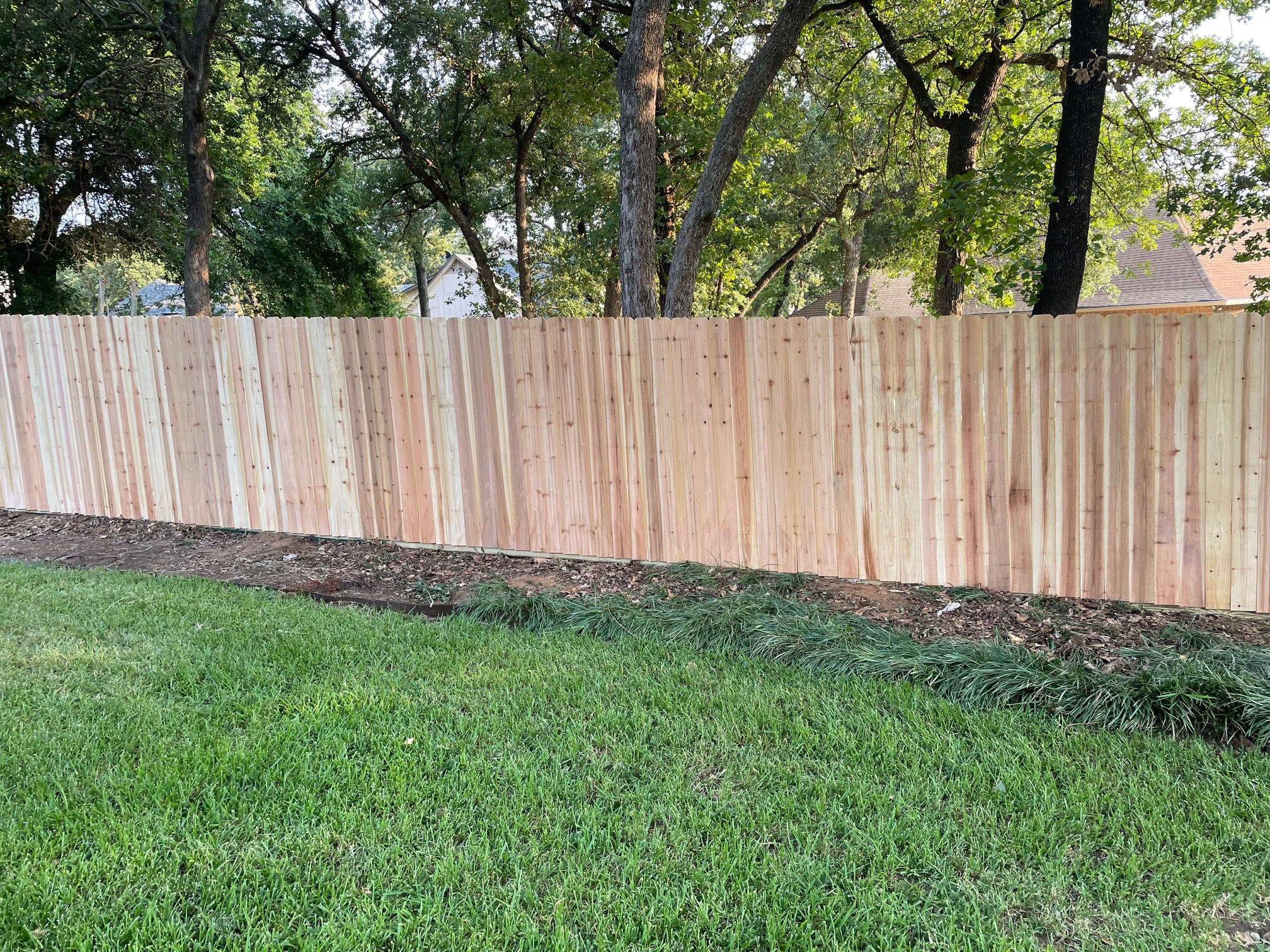 Natural Cedar Privacy Fencing