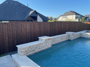 Pre-Stained Cedar Privacy Fencing