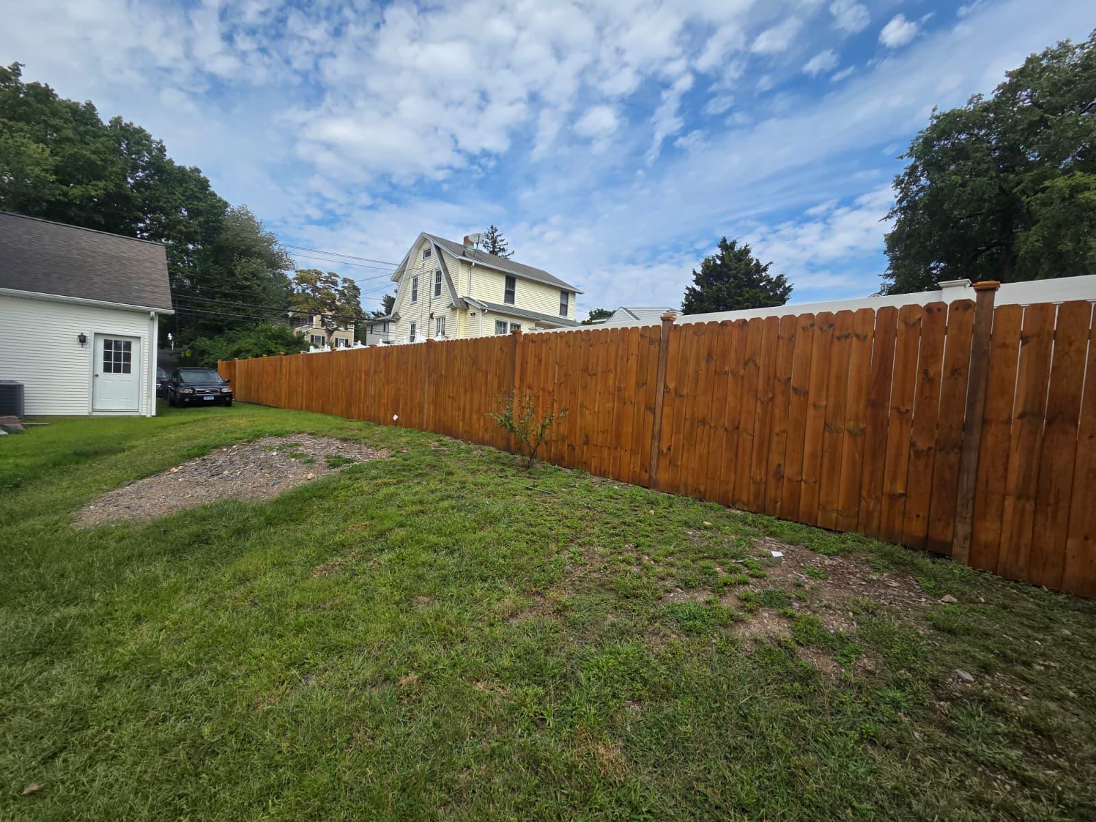Wooden fence replacement