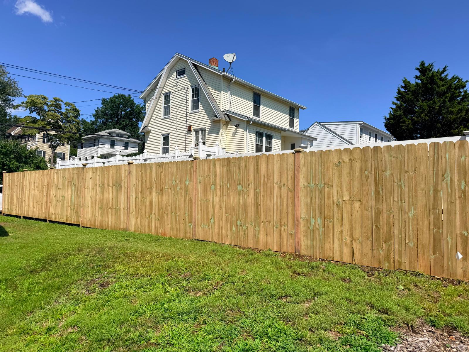 Wooden fence replacement