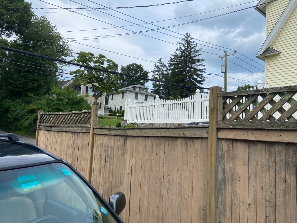 Wooden fence replacement