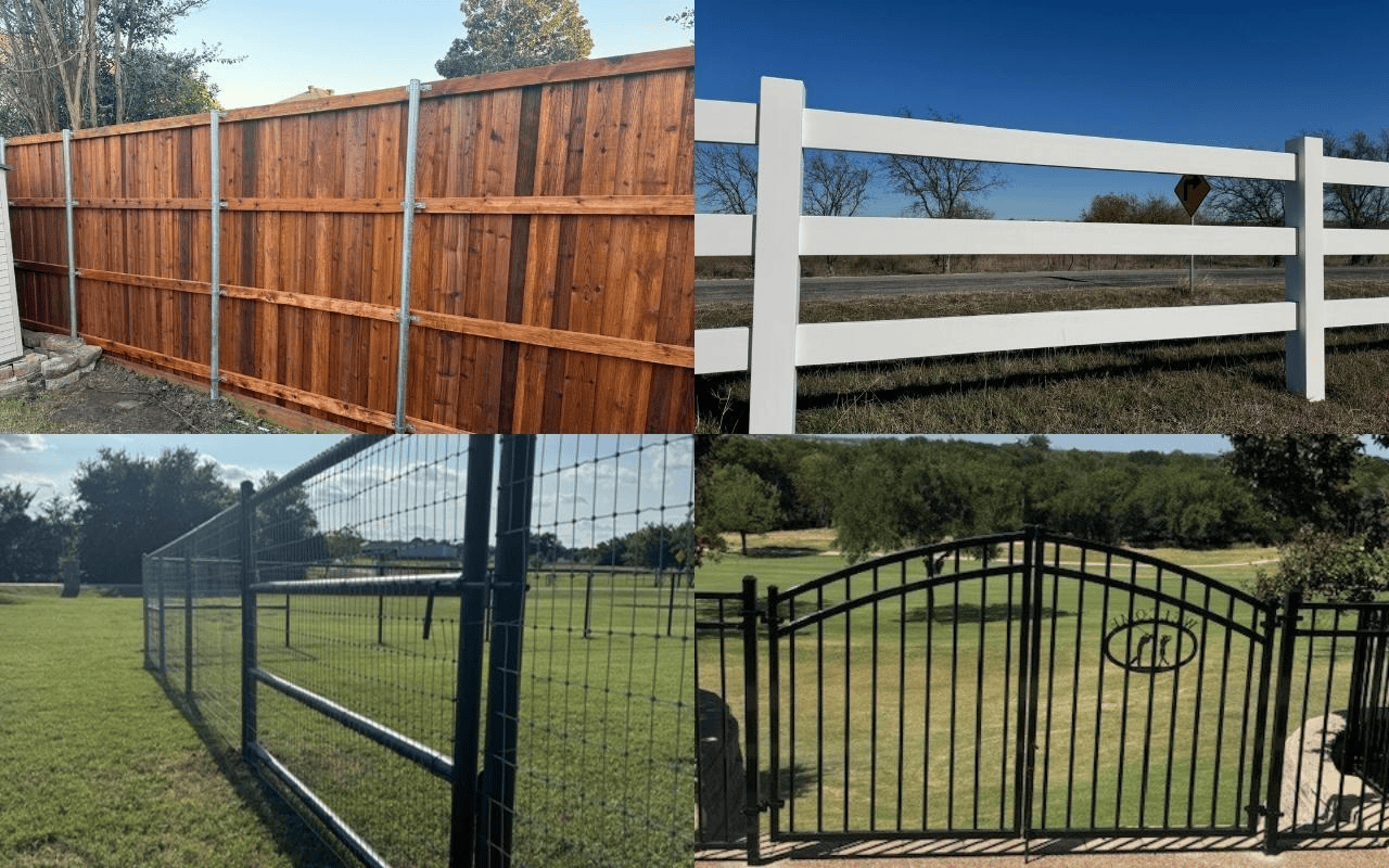 Fence types in Lake Dallas