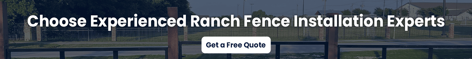 Ranch Fence installation