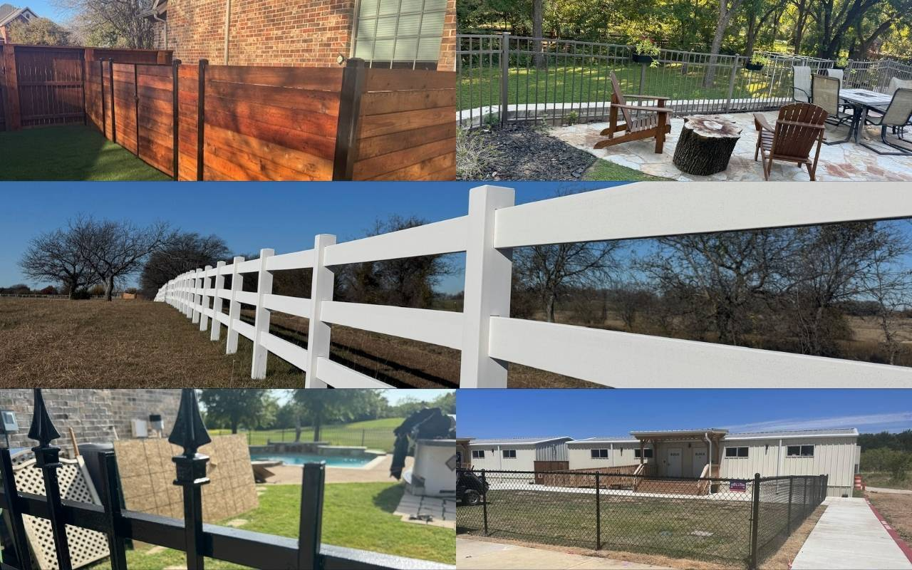Fence types in Flower Mound