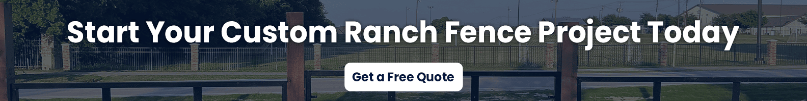 custom ranch fence project