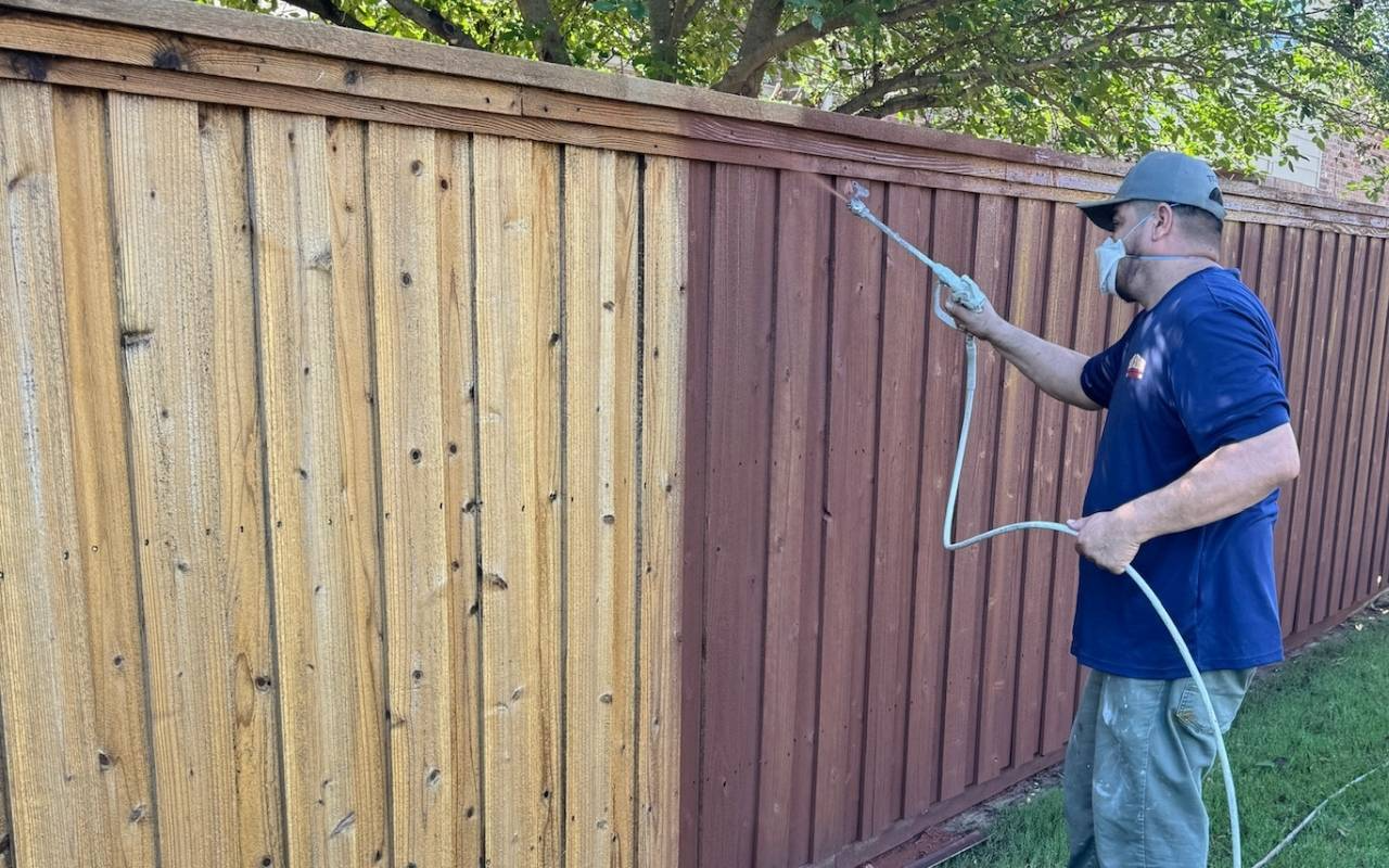 Fence repair in Plano