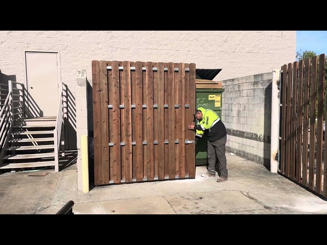 Dumpster Pad Gates