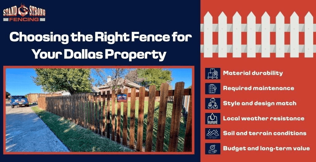 Right Dallas Fence