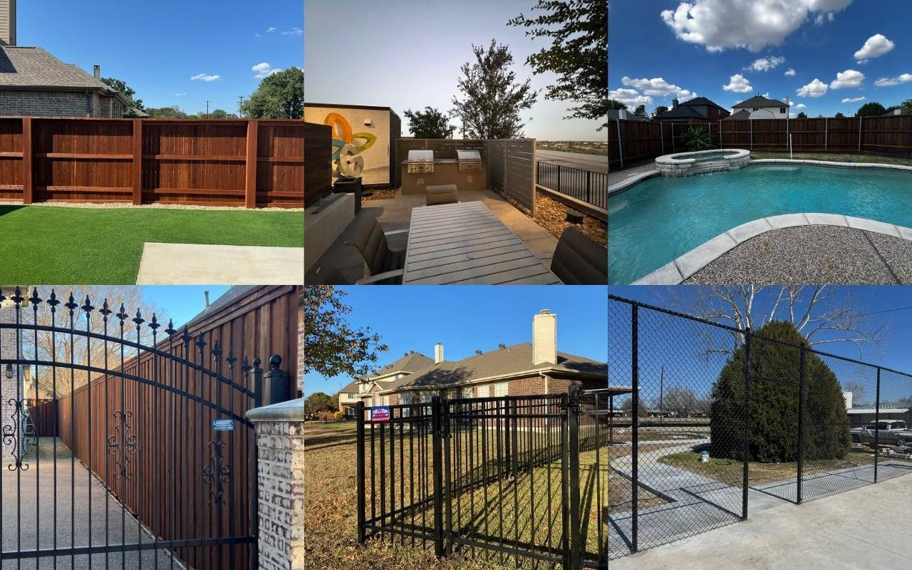 different fence types
